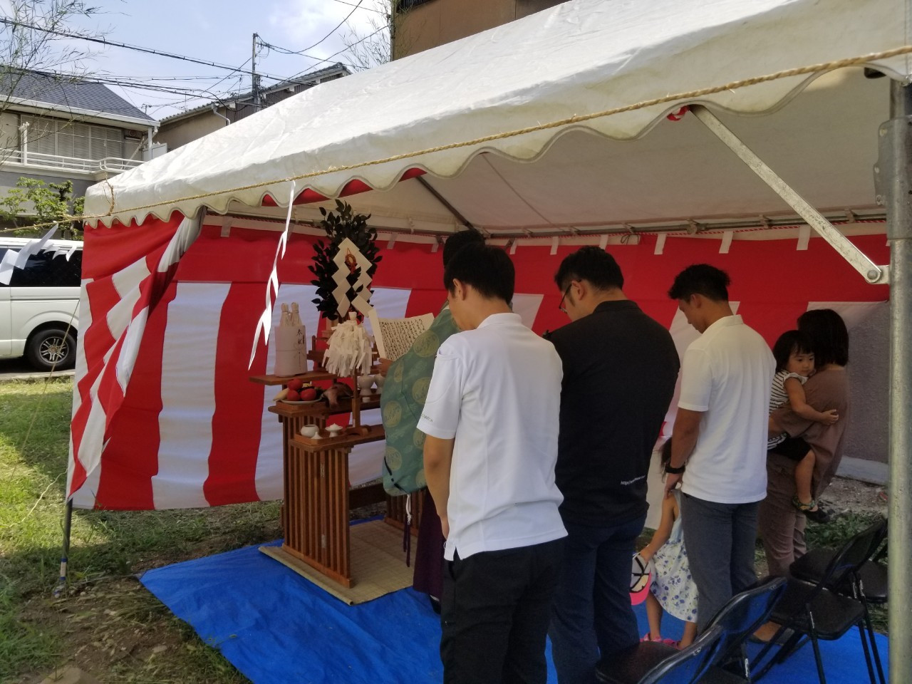 大阪市の住吉区にてH様邸の注文住宅の地鎮祭を行わせて頂きました☆